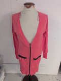 Monsoon Fusion 10 Coral Long Sleeve Dress