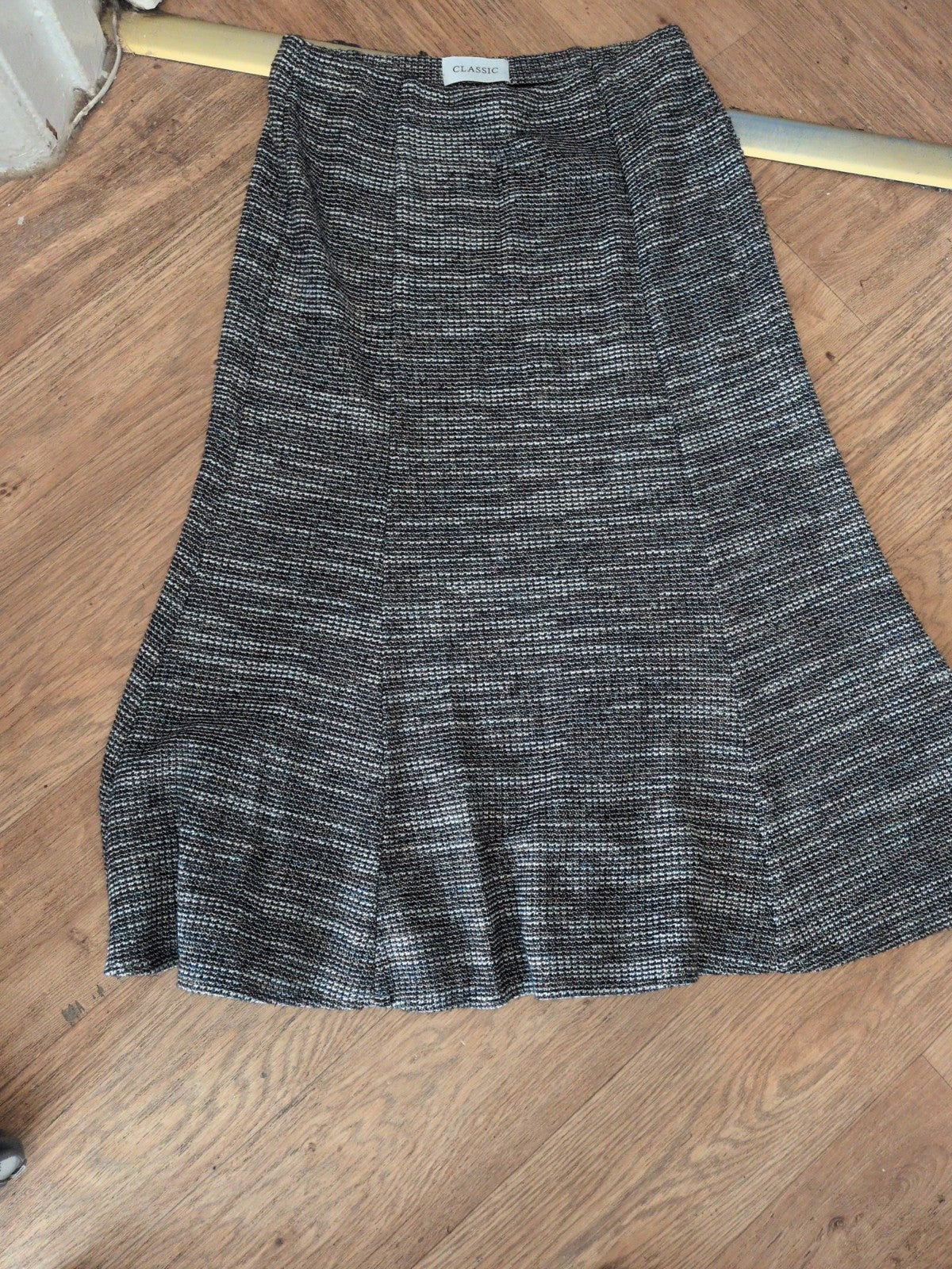 Classic Medium Multicoloured Flecked Non Lined Skirt Midi Flare