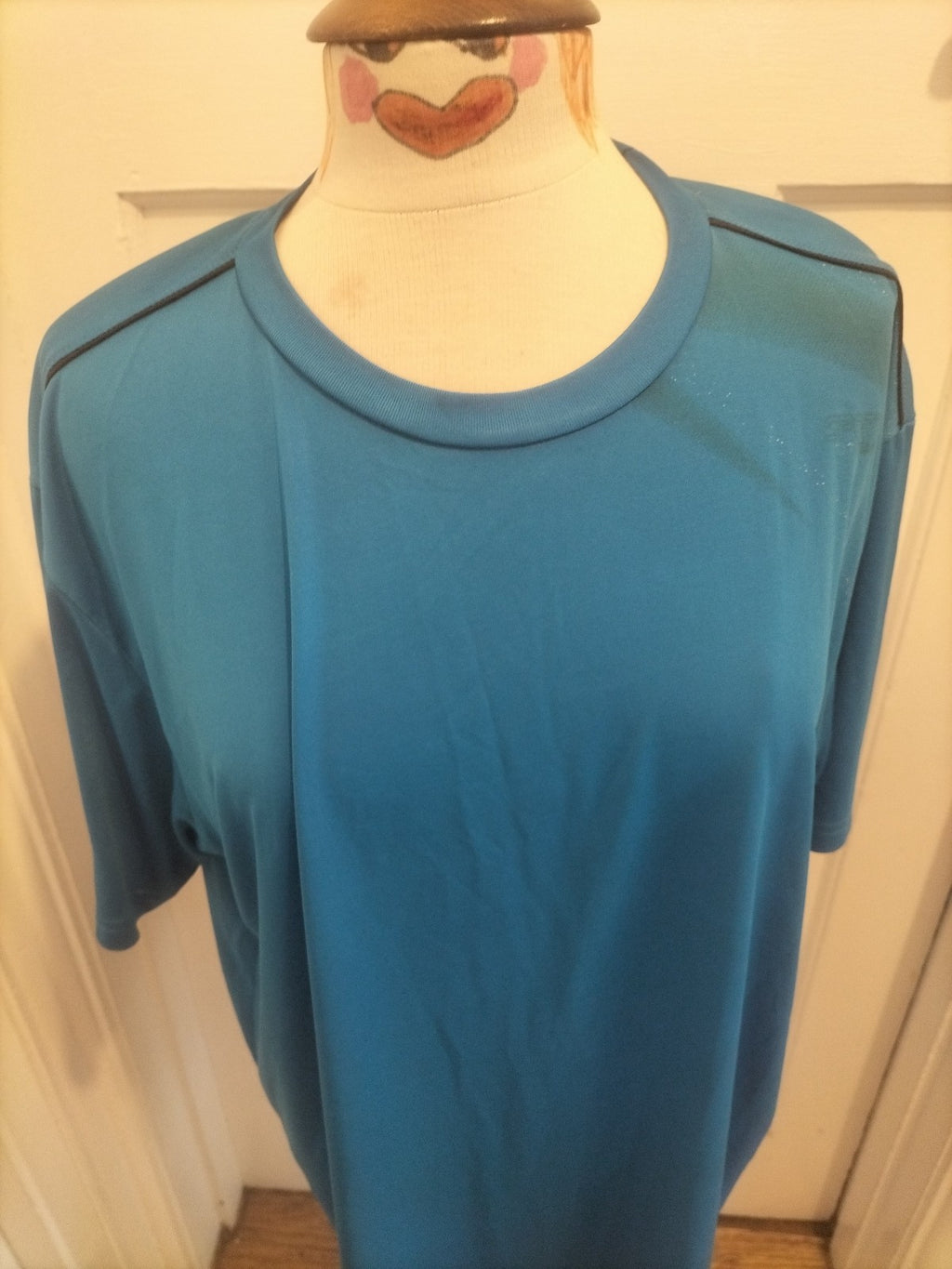 Mens Atlas For Men Size 2XL Blue Short Sleeved Tshirt