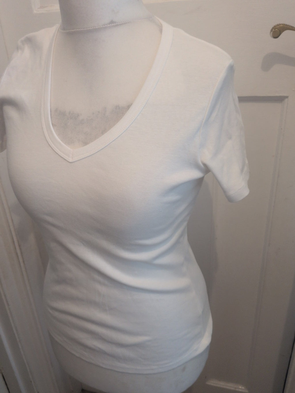 Brand New Ladies Marks And Spencer Size 14 White Short Sleeve T-shirt