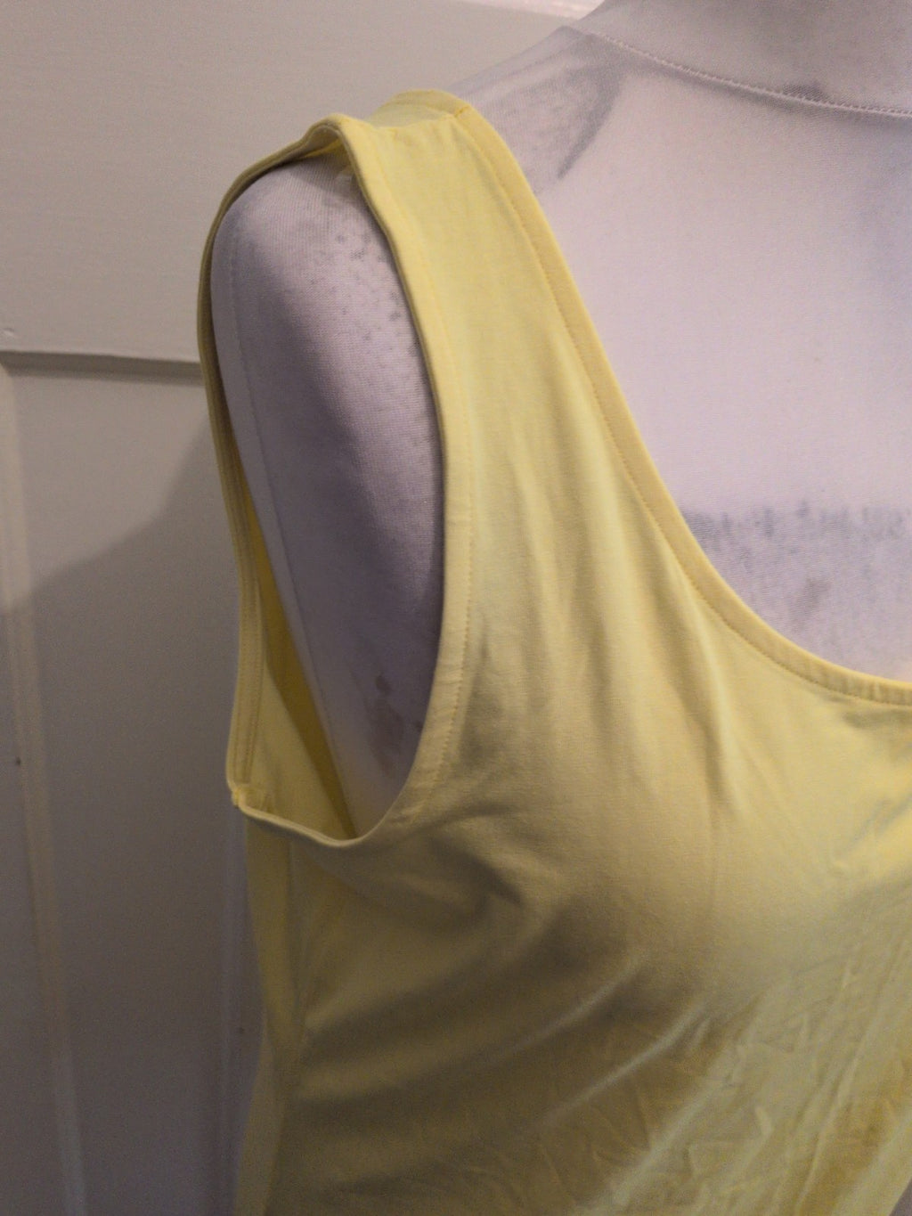 George 20 Yellow Sleeveless Tank Vest Top
