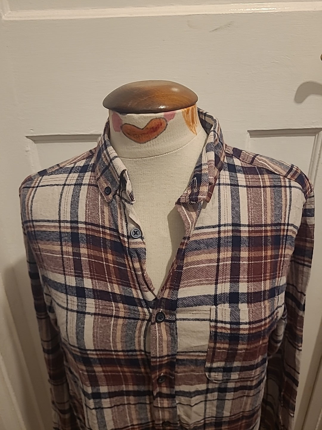 Mens Primark Size Small Regular Fit Check Shirt