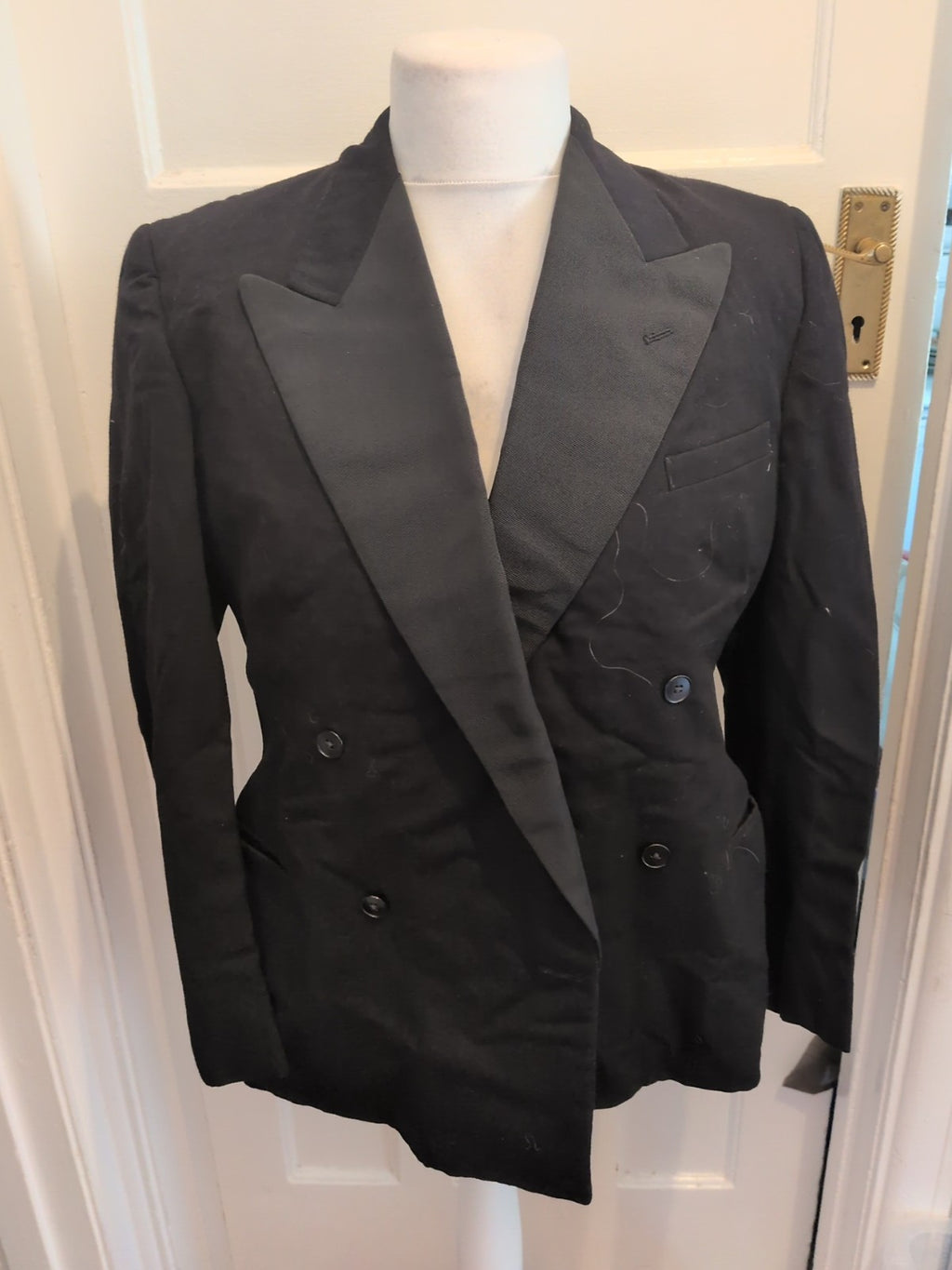 Mens John Collier Size Large Black Suit Jacket