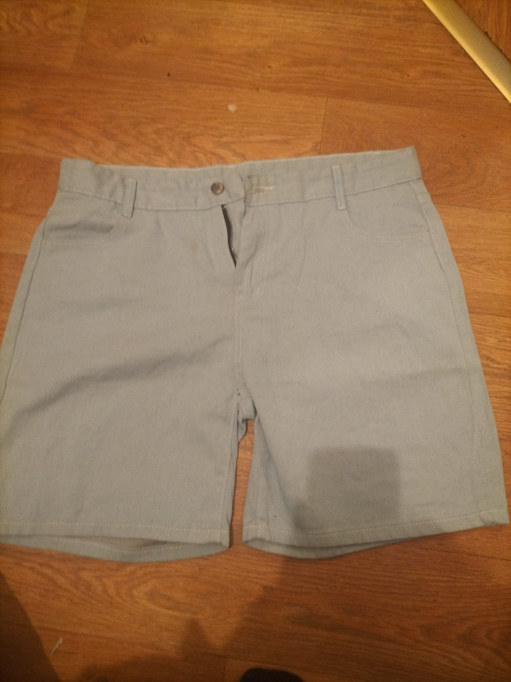 Mens Size 4XL Pale Denim Shorts