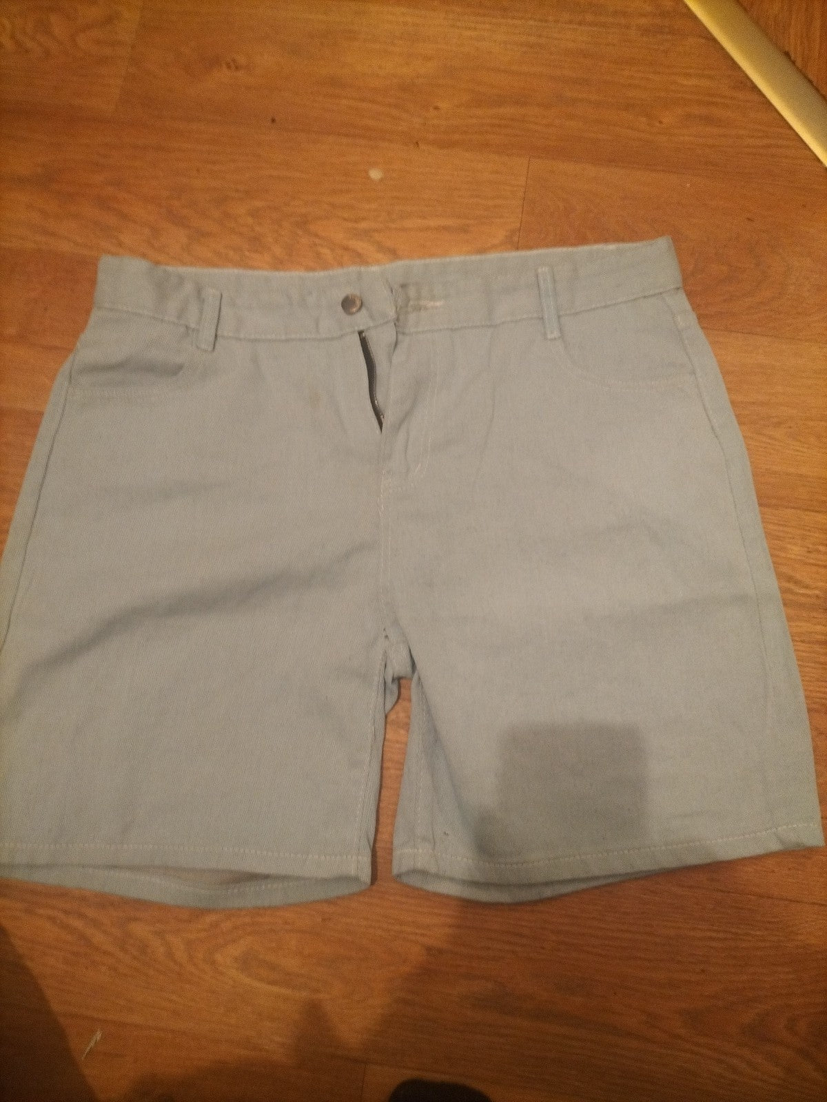 Mens Size 4XL Pale Denim Shorts