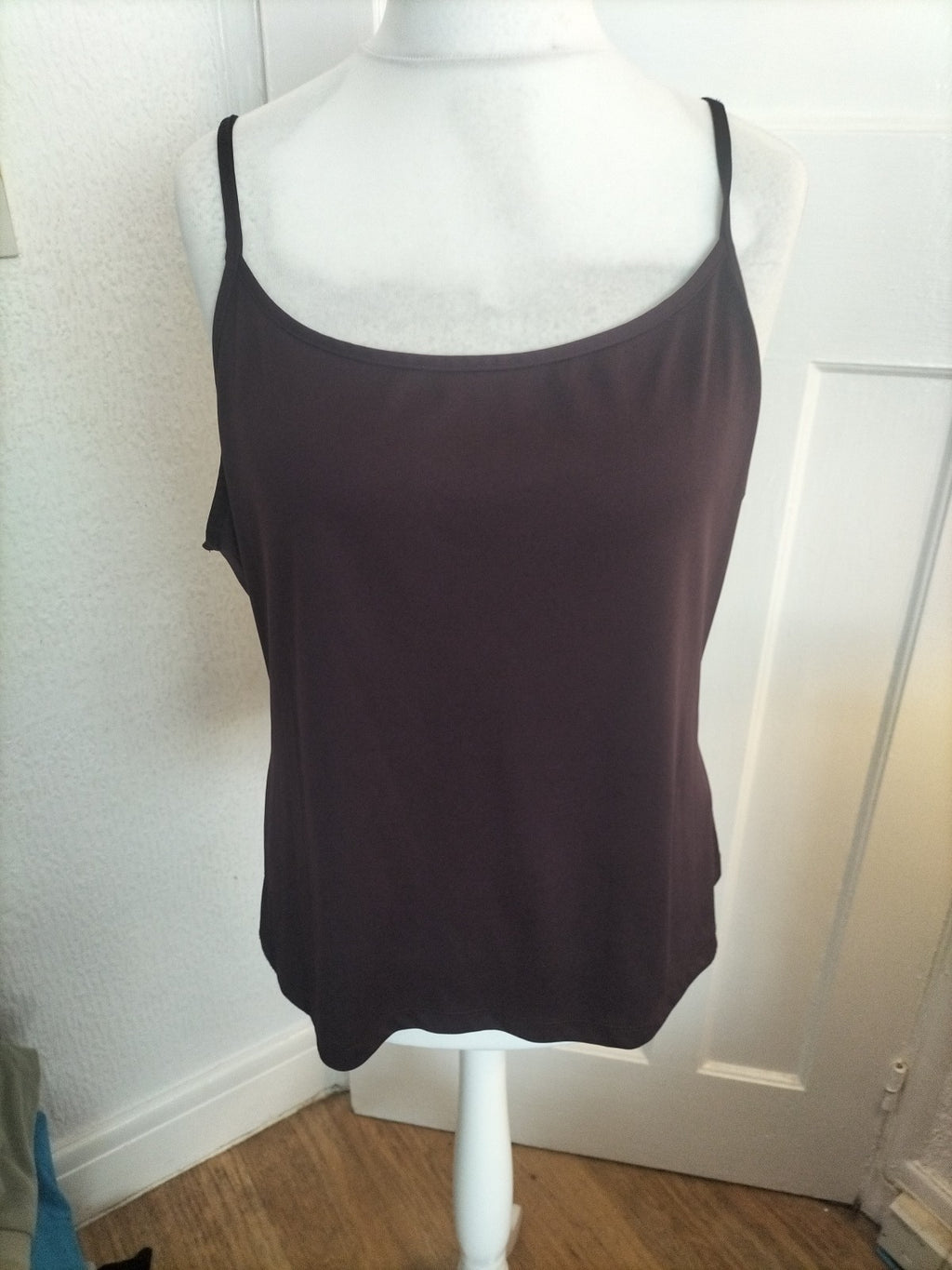 Ladies George Size 22 Dark Purple Lilac Sleeveless Blouse