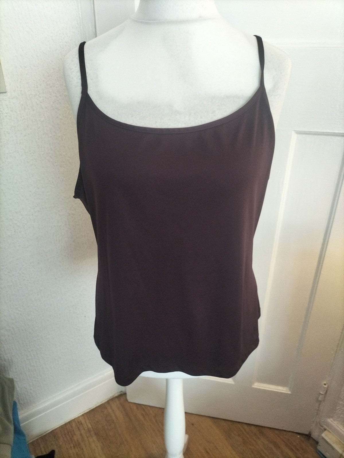 Ladies George Size 22 Dark Purple Lilac Sleeveless Blouse