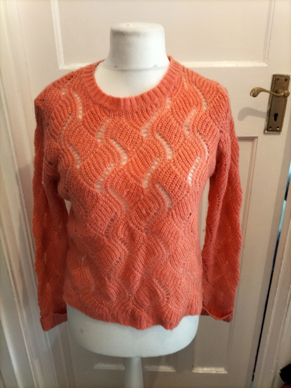 Primark 14 Peach Knit Jumper Pullover