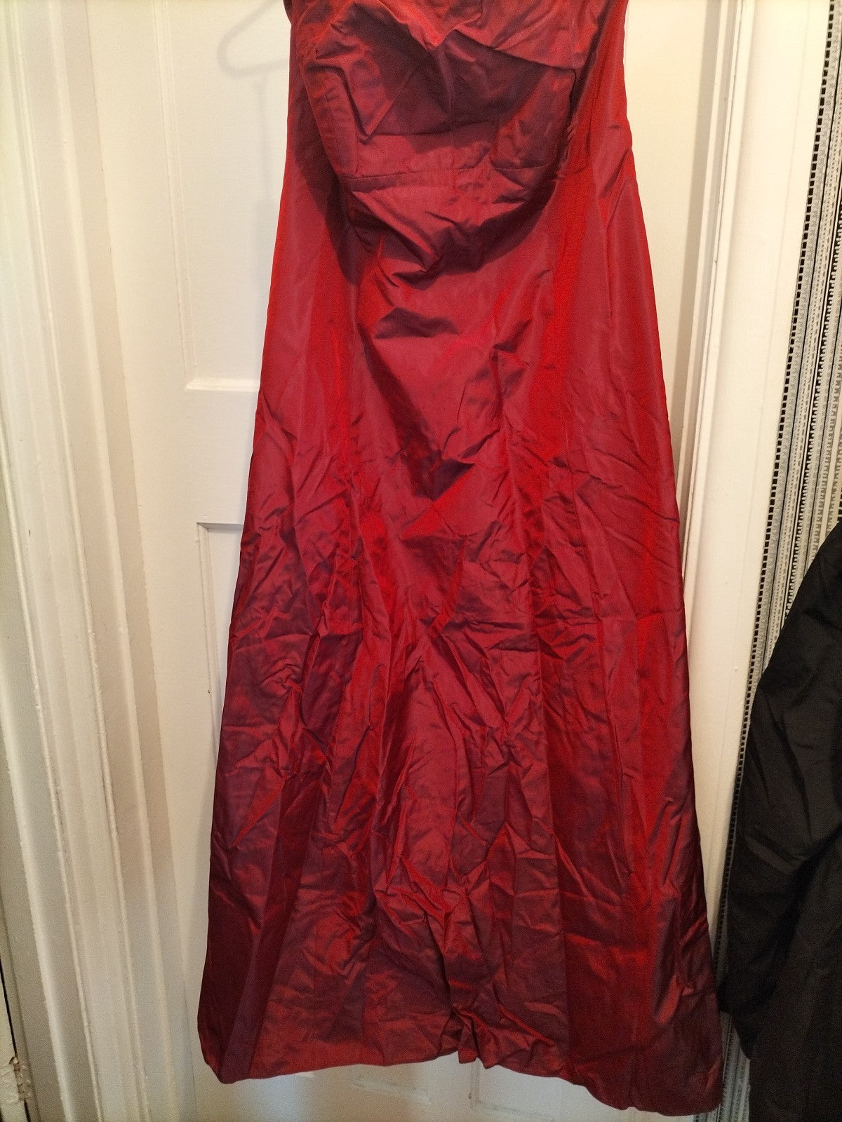 Ladies Size 14 Burgundy Sleeveless Strapless Long Length Dress