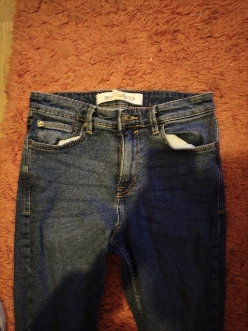 Men's Skinny Stretch Jeans Size 22 Waist