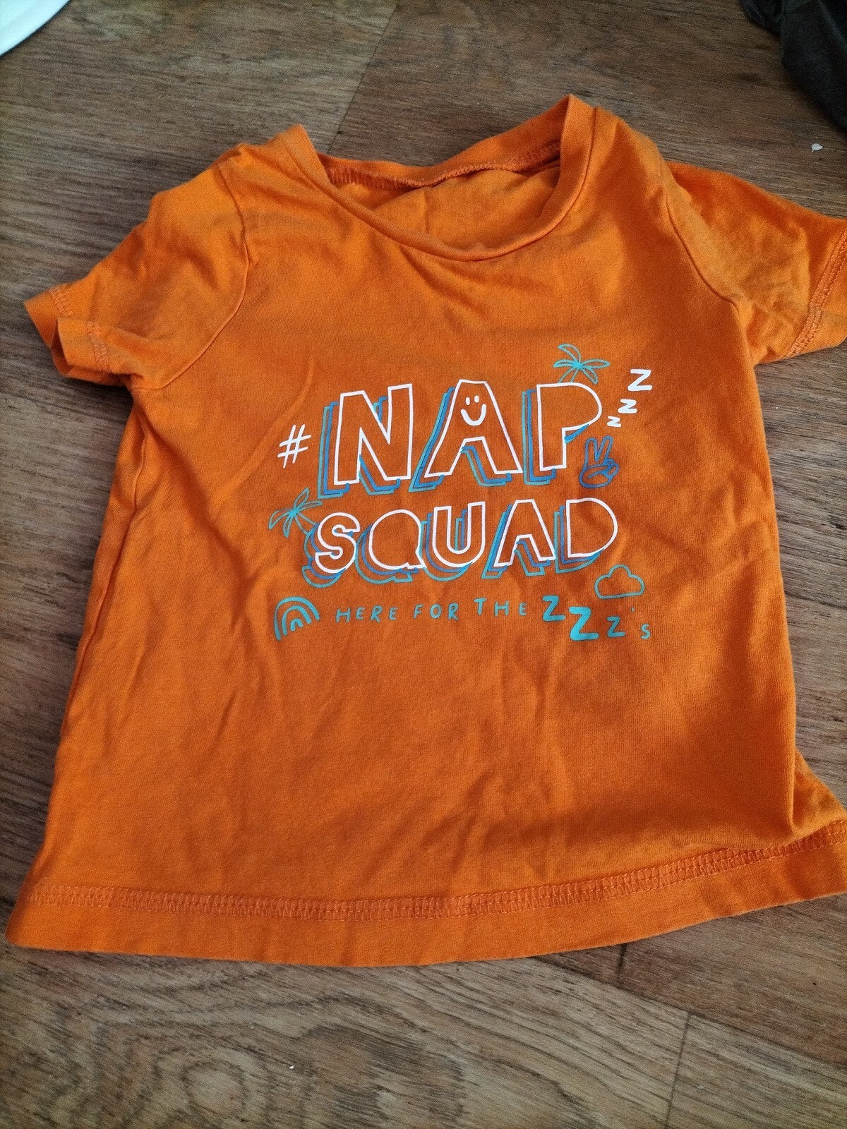 Boys George 12-18 Months Orange Nap Squad T Shirt
