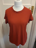 Ladies Hawkshead Size Large Active Rust Short Sleeved Tshirt