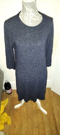 Ladies Tu Size 10 Grey Fleck Long Sleeved Dress