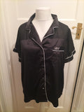 Ladies Rochelle Humes Size 18 Black Short Sleeve Pyjama Top