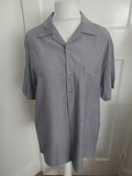 Mens Cedarwood State Size Large 41-43 Inch Chest Grey Short Sleeved Shirt