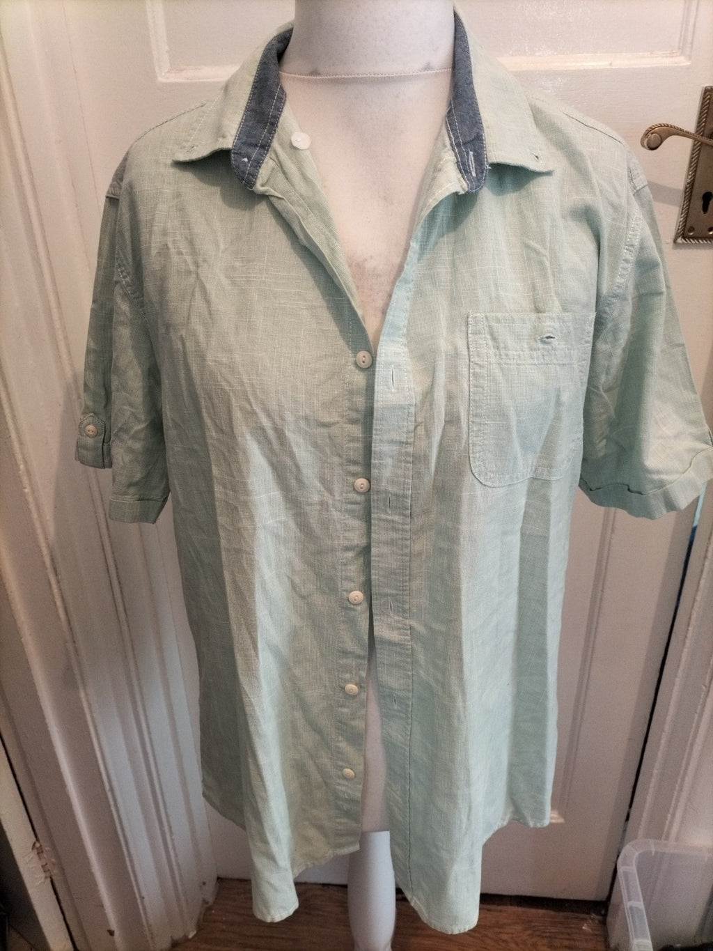George Large Mint Green Short Sleeve Shirt
