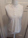 16 White Sleeveless Tank Vest Top