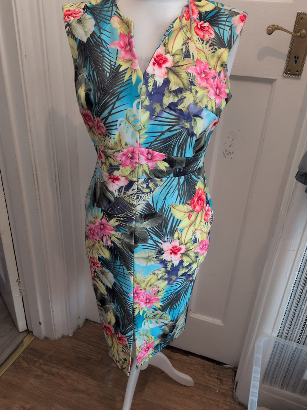 George 12 Floral Print Multicoloured Sleeveless Dress