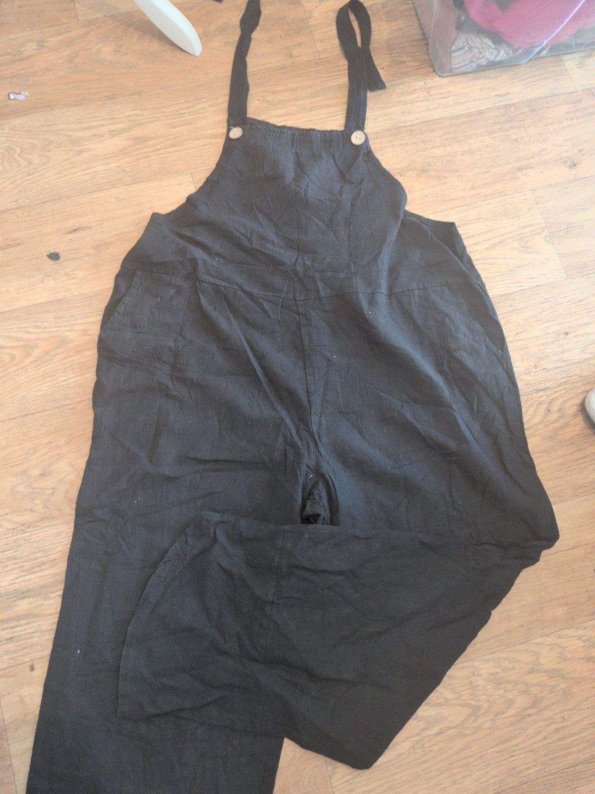 Ladies Size XL Black Sleeveless Jumpsuit