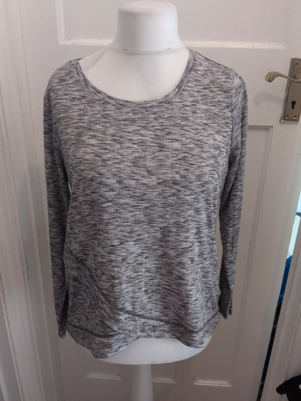 Cable & Gauge XL Grey Fleck T-shirt Long Sleeve