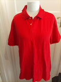 Mens Blue Harbour Size Large Red Short Sleeve Polo
