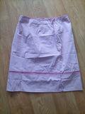 Ladies Next Petite Size 12 Pink/White Check Skirt