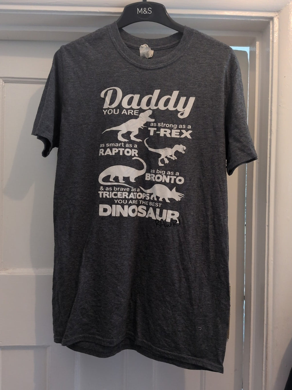 Gildan Medium Grey Print Daddy T-shirt