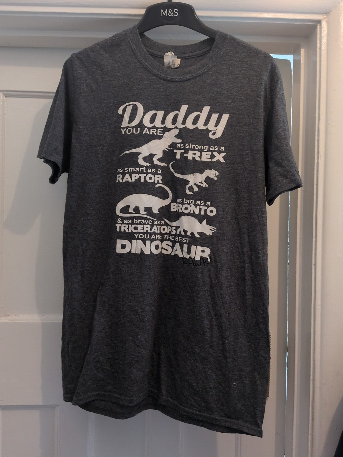 Gildan Medium Grey Print Daddy T-shirt