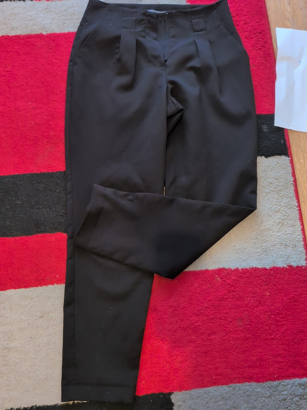 Ladies Primark Size 8 Black Smart Trousers Straight Leg