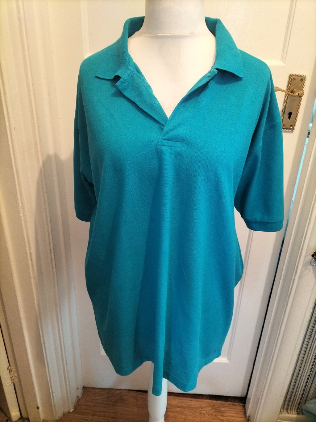 Mens Kedeke Size 3XL Blue Short Sleeved Polo
