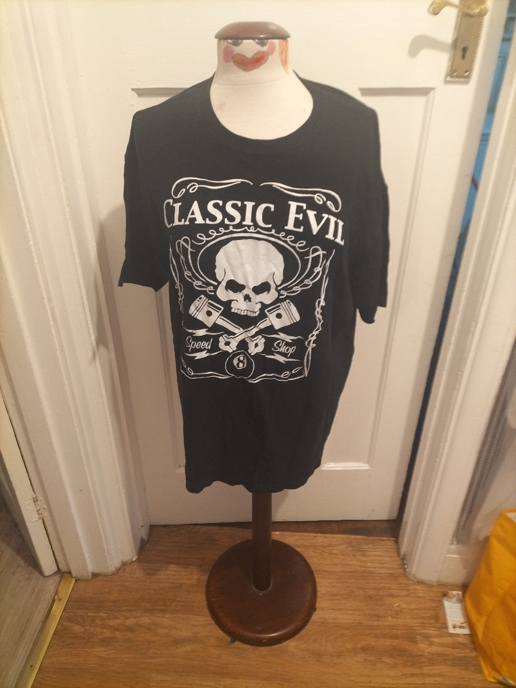 Mens Anvil Size XL Black Skull Tshirt Short Sleeved