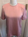 Viyella 10 Purple Padded Short Sleeve Blouse