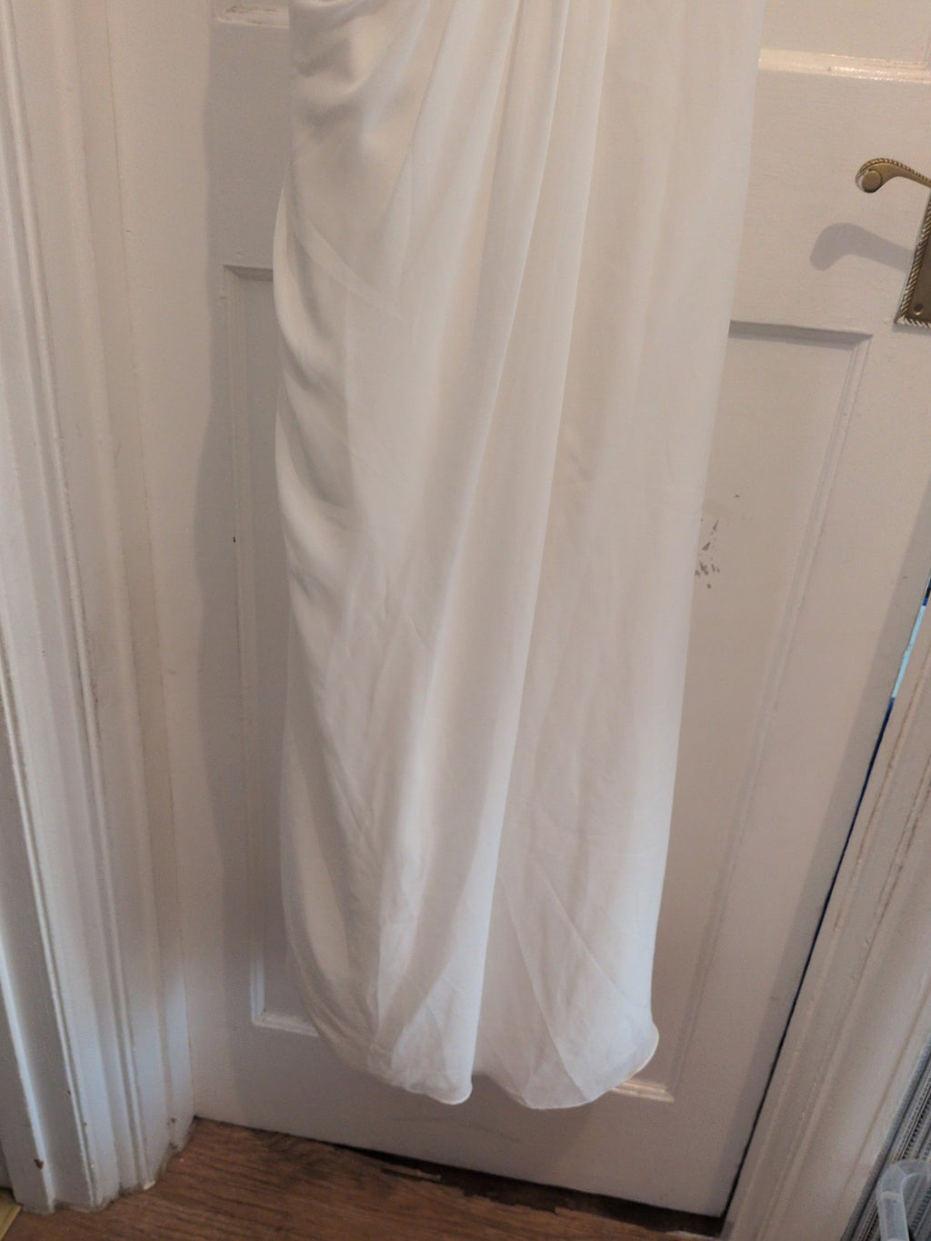 Dusk 12 White Lined Padded Bust Sleeveless Dress