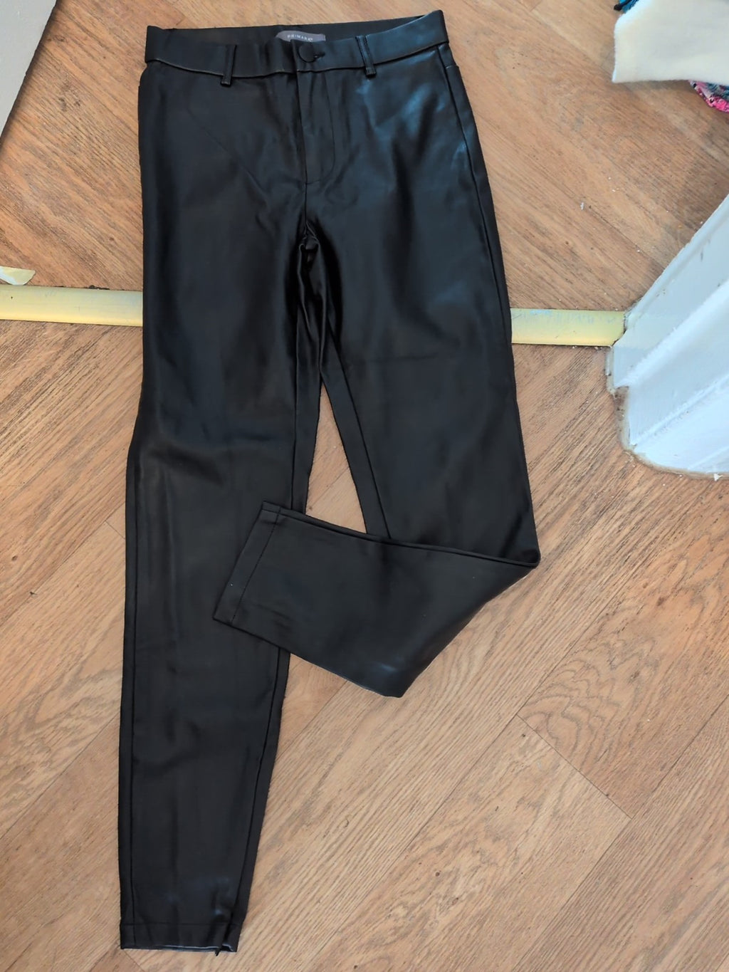 Primark 10 Black Pleather Trousers