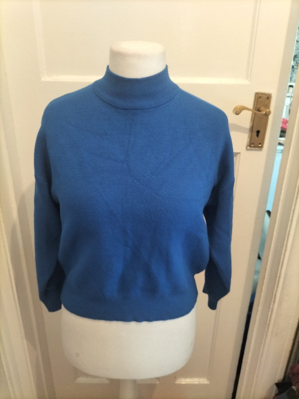 Primark 12-14 Royal Blue Cowl Neck Jumper