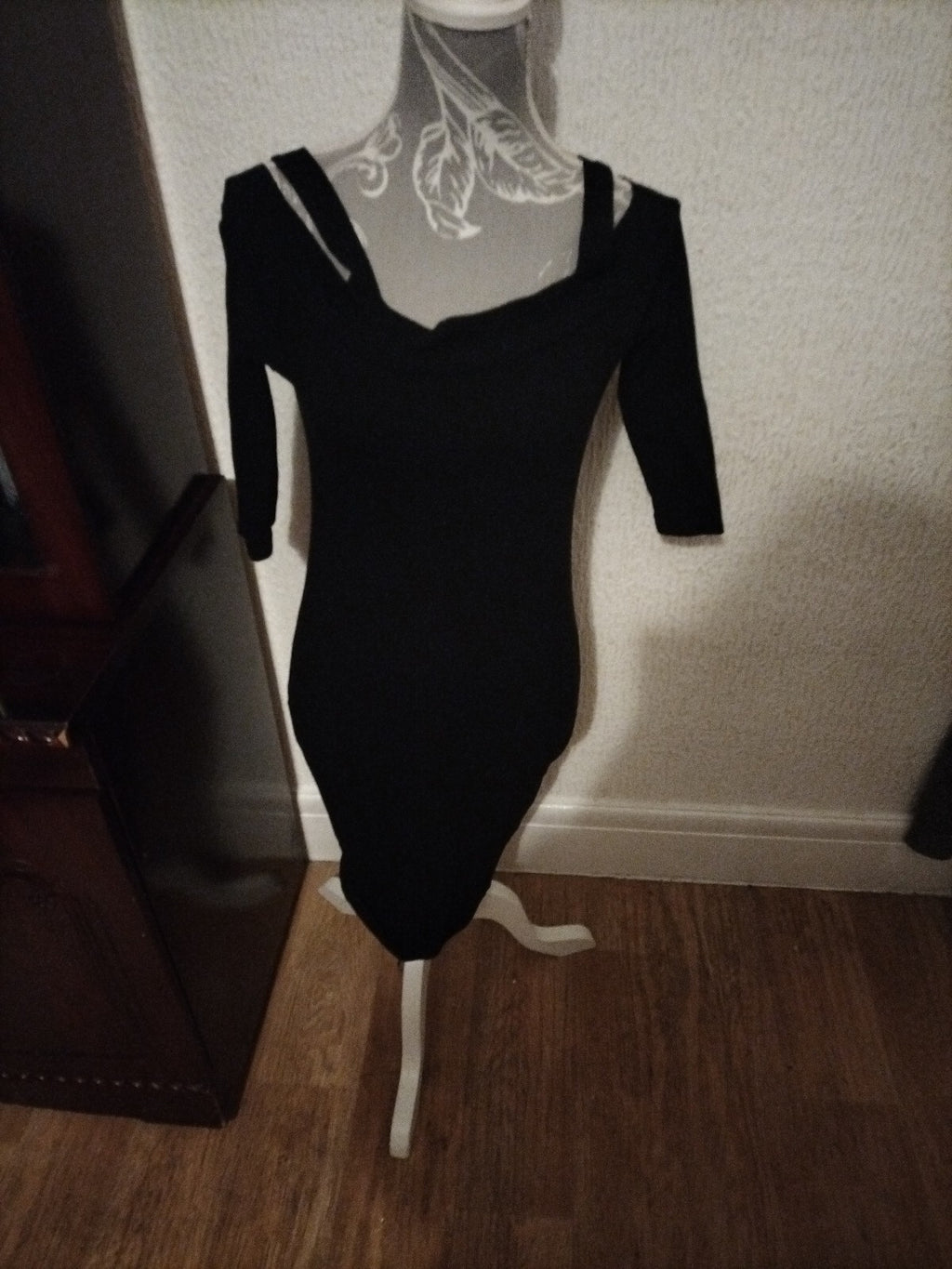 Ladies Primark Size 12 Black Mid Sleeved Dress