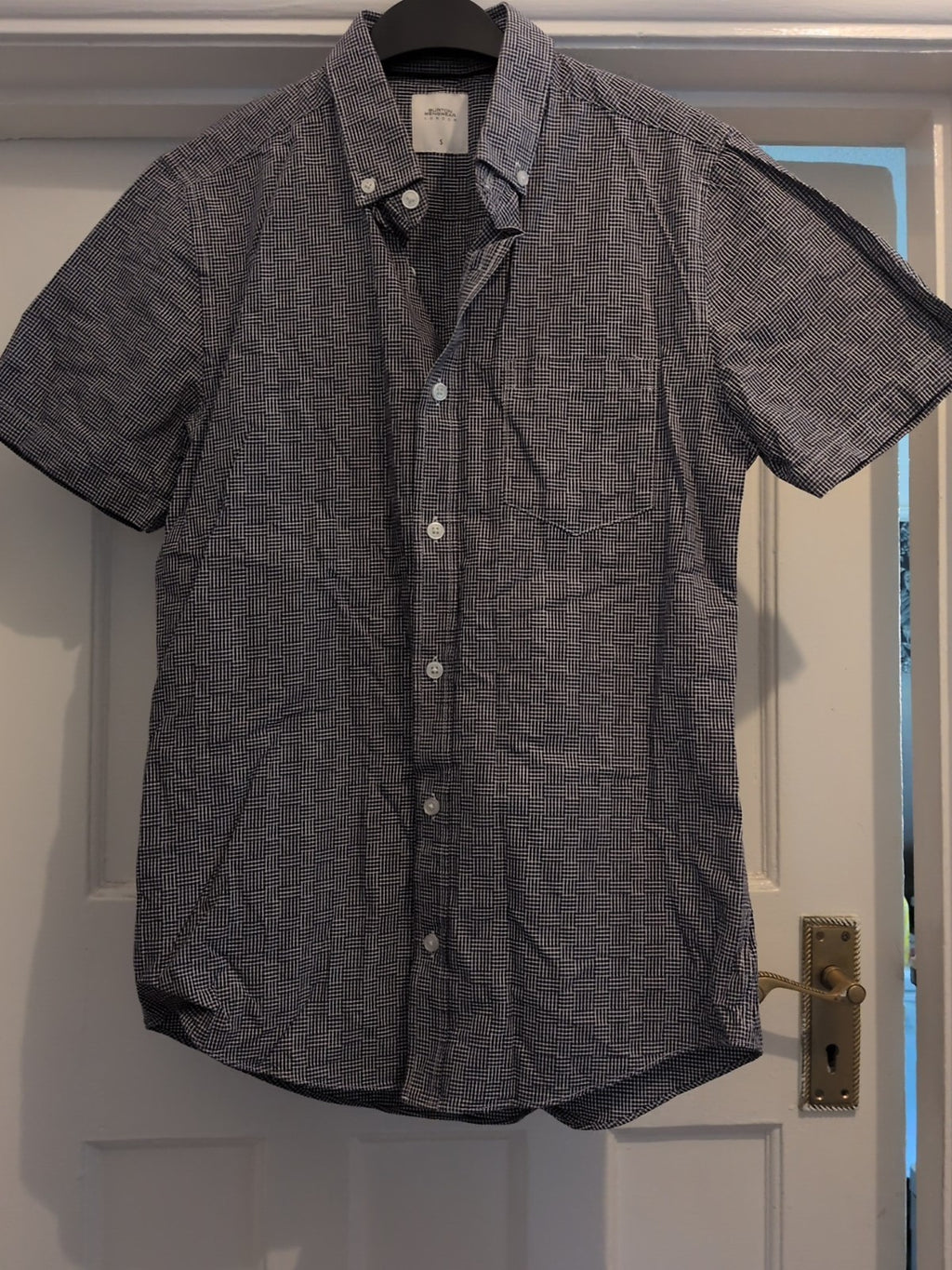 Burton Small Navy And White Short Sleeve Shirt