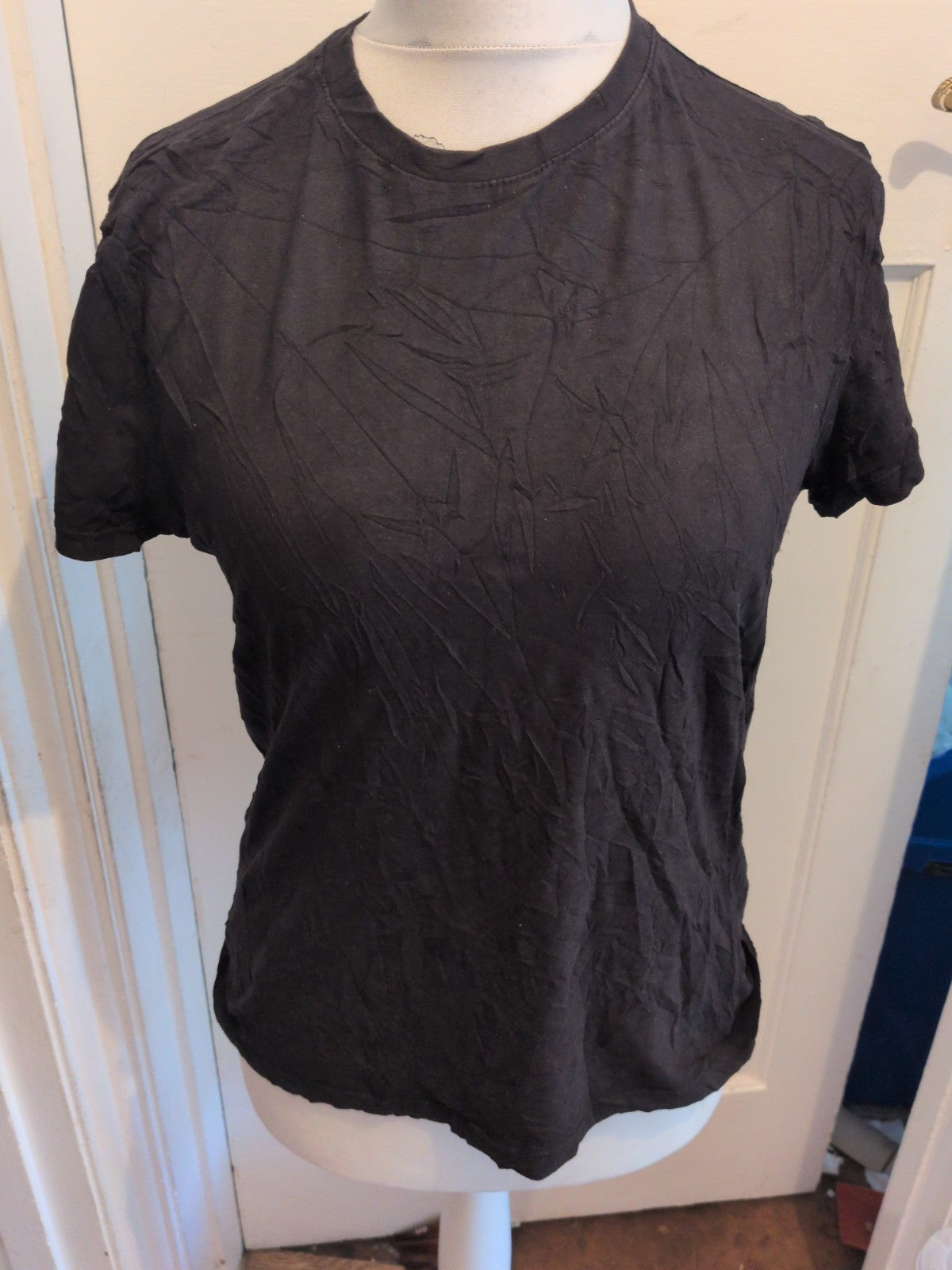 Primark XS Regular Fit Black Short Sleeve Tee