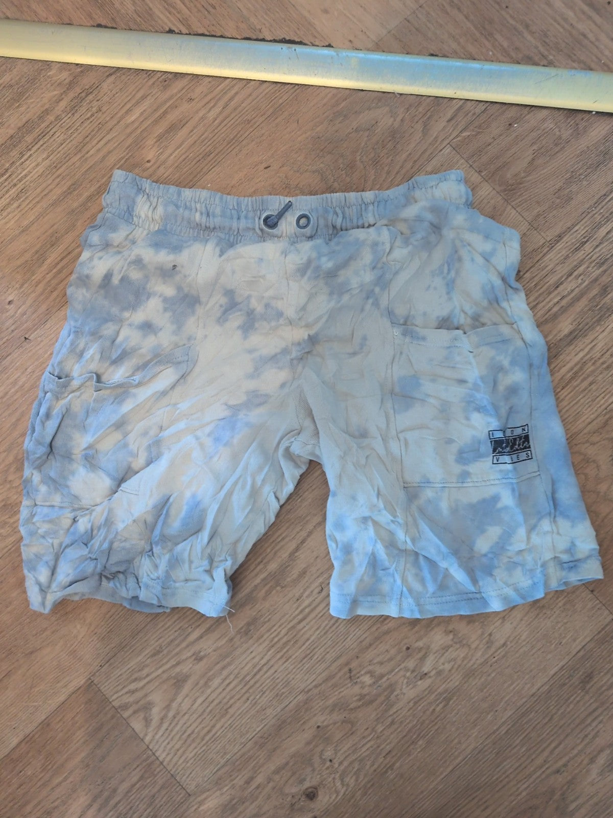 George 13-14 Years Blue And White Elasticated Sweat Shorts