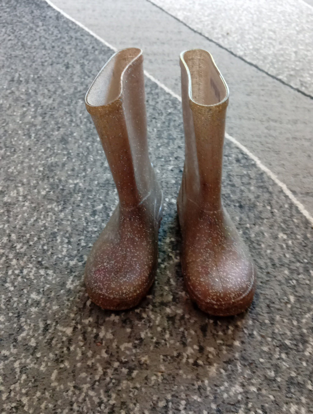 Girls Sparkly Wellies Size 11 Gold Coloured Free Delivery