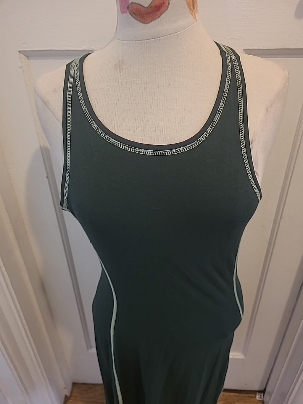 Bamboo Clothing Size 12 Dark Green Sleeveless Dress