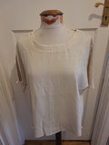 Mens Size Large Cream Short Sleeved Tshirt