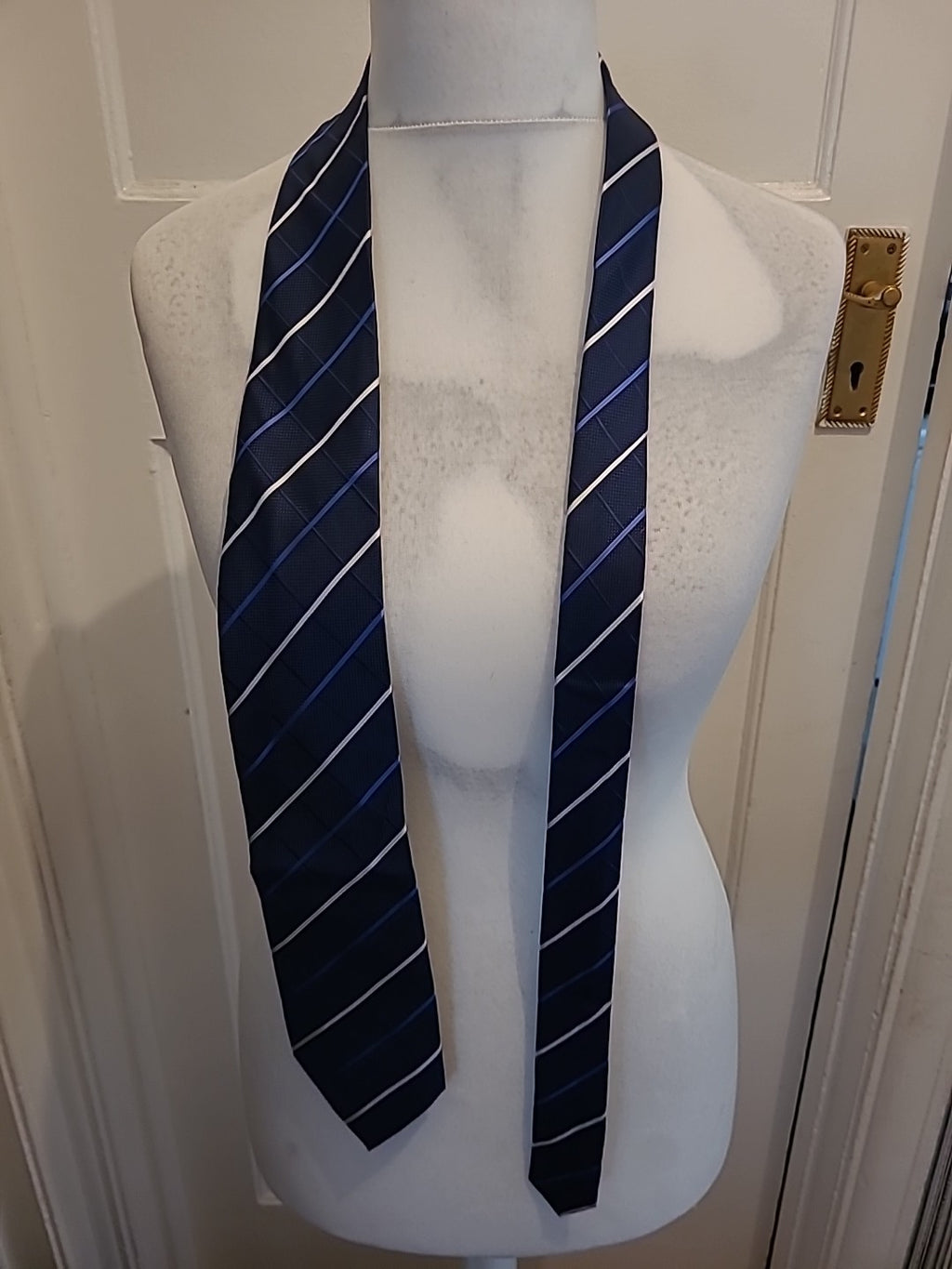 Mens Marks And Spencer Navy/Blue/White Tie