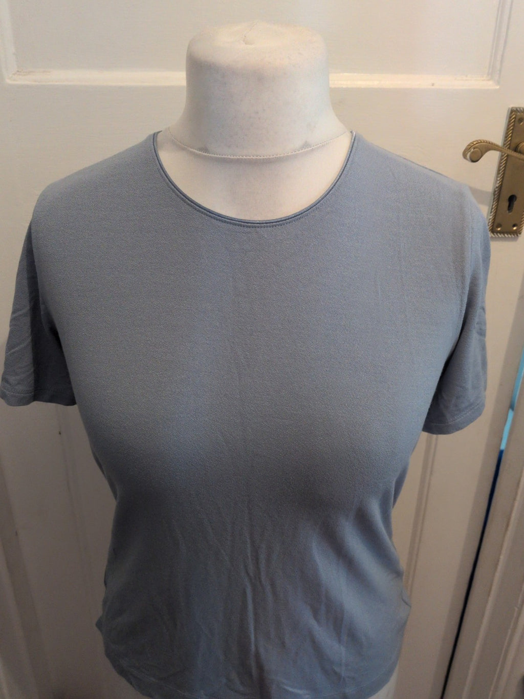 Marks And Spencer 14 Light Blue Short Sleeve T-shirt