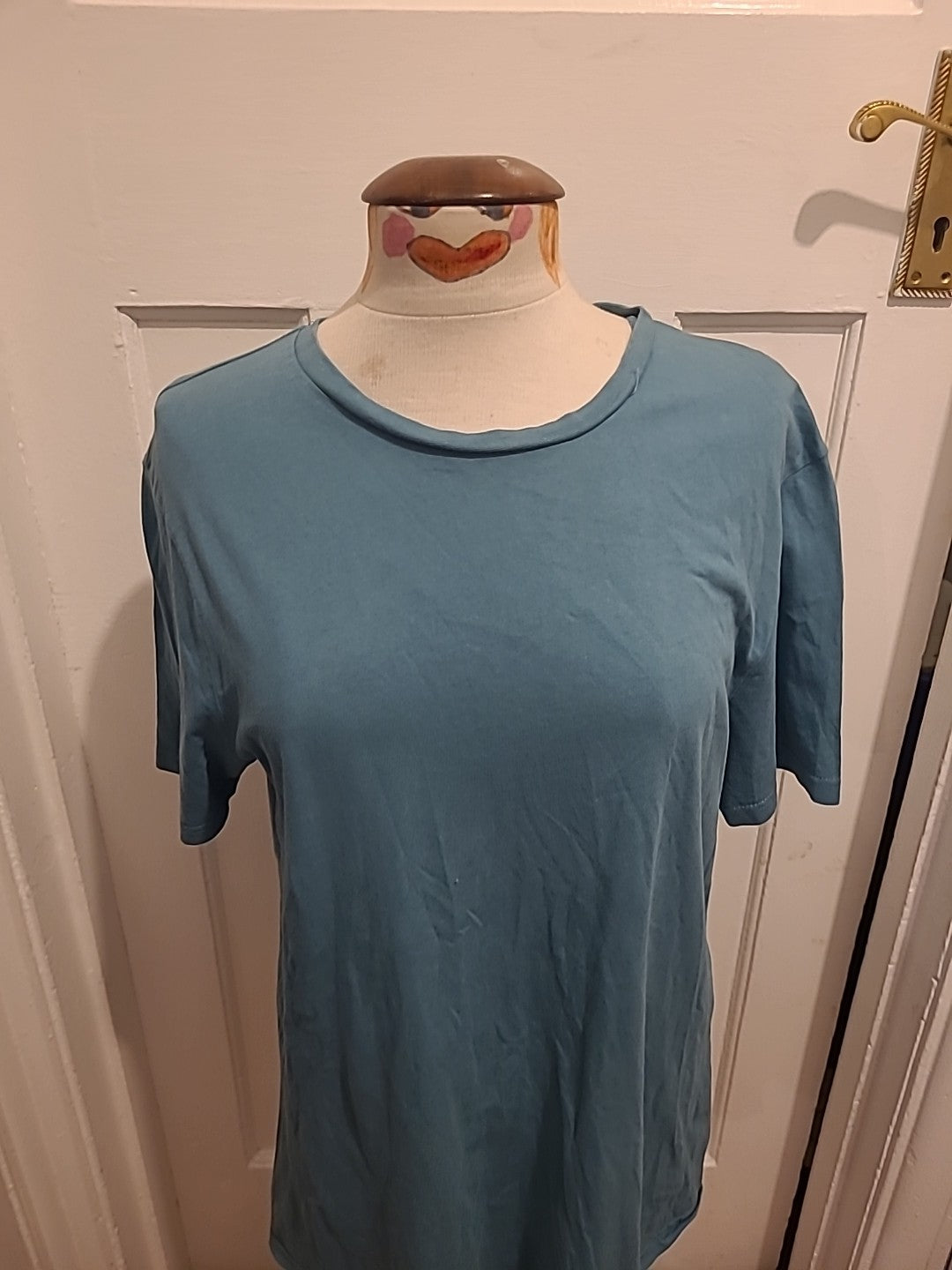 Mens George Size Medium Turquoise Short Sleeved Tshirt