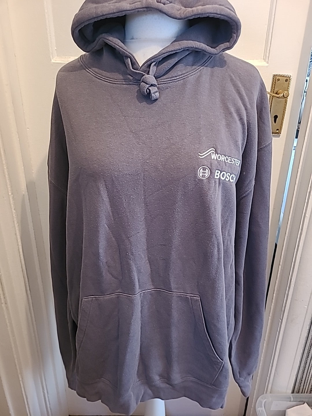 Mens Russell Size 3XL Grey Pullover Hoodie
