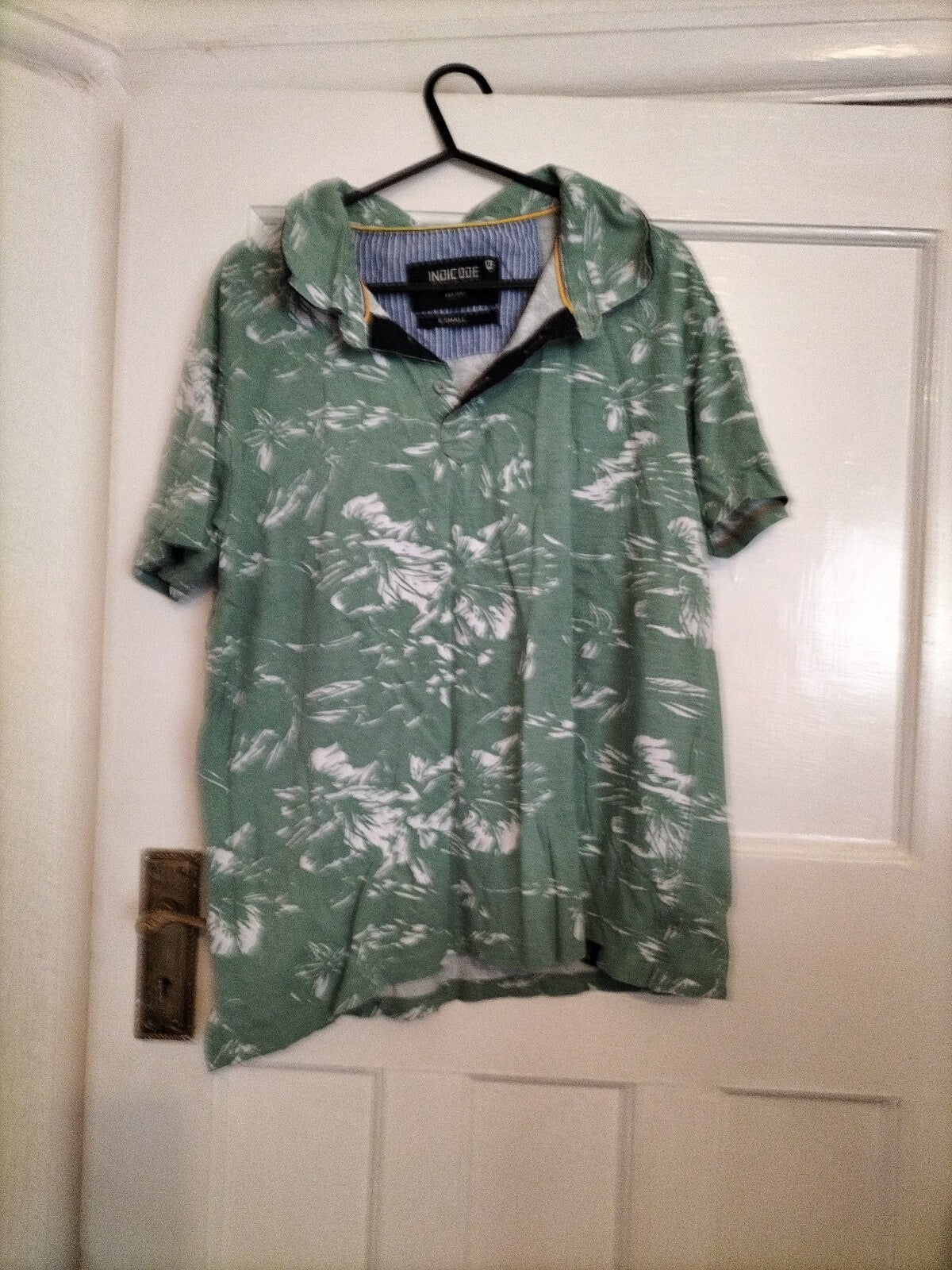 Mens Indicode Size XS green Short Sleeved Polo