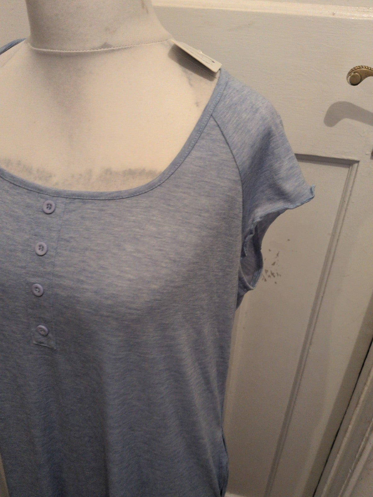 Brand New Sopesil 2XL Blue Short Sleeve Nighty Pyjama Dress One Piece