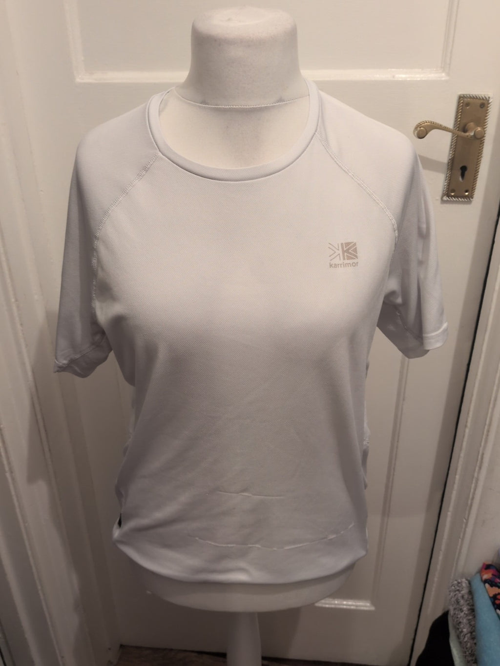 Mens Karrimor Run Size L White Short Sleeved T-shirt