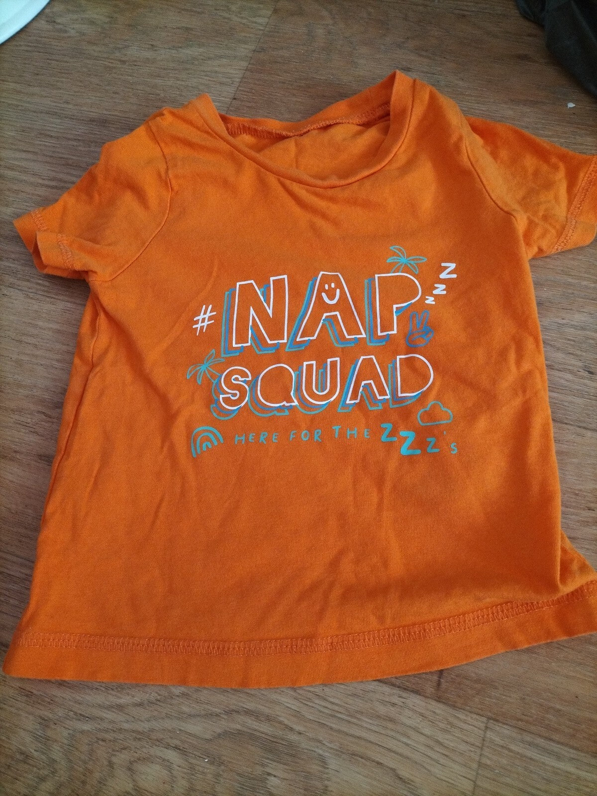 Boys George 12-18 Months Orange Nap Squad T Shirt